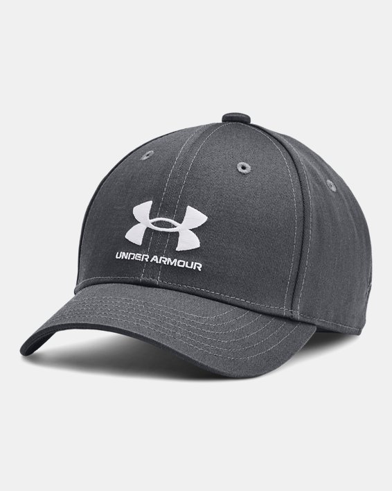 Boys' UA Branded Adjustable Cap, Gray, pdpMainDesktop image number 0